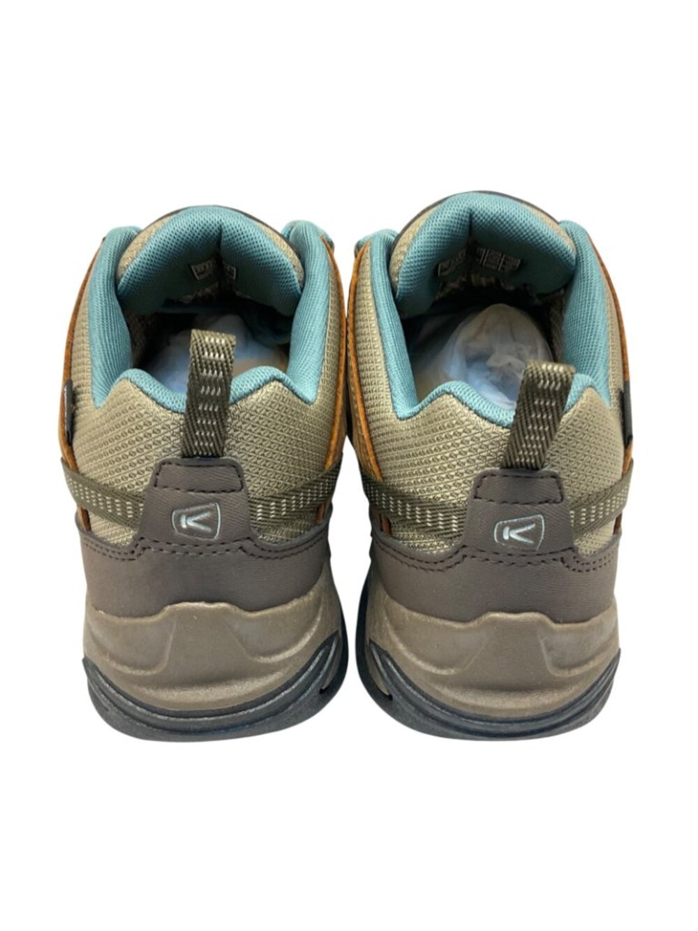 KEEN Women's Low-Cut Circadia WP Casual Hiking Shoes Brown/Turquoise Size 7.5M - Picture 3 of 8